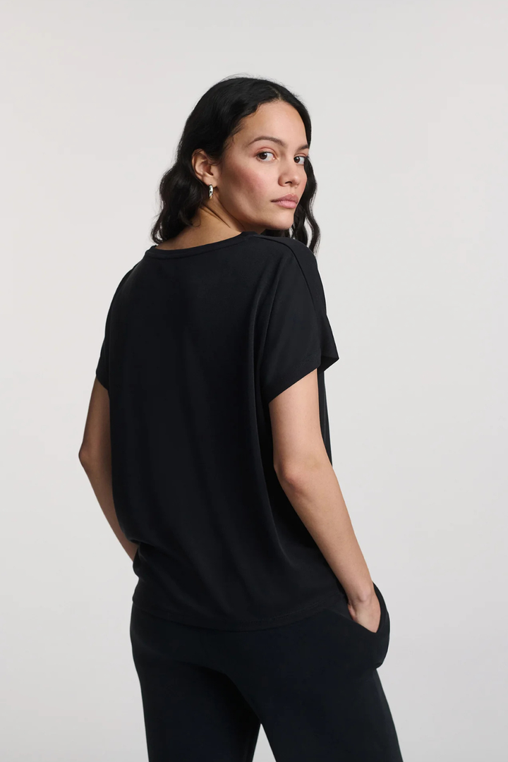 Mavi Luxe Touch TENCEL™ Boat Neck T-Shirt MAVI