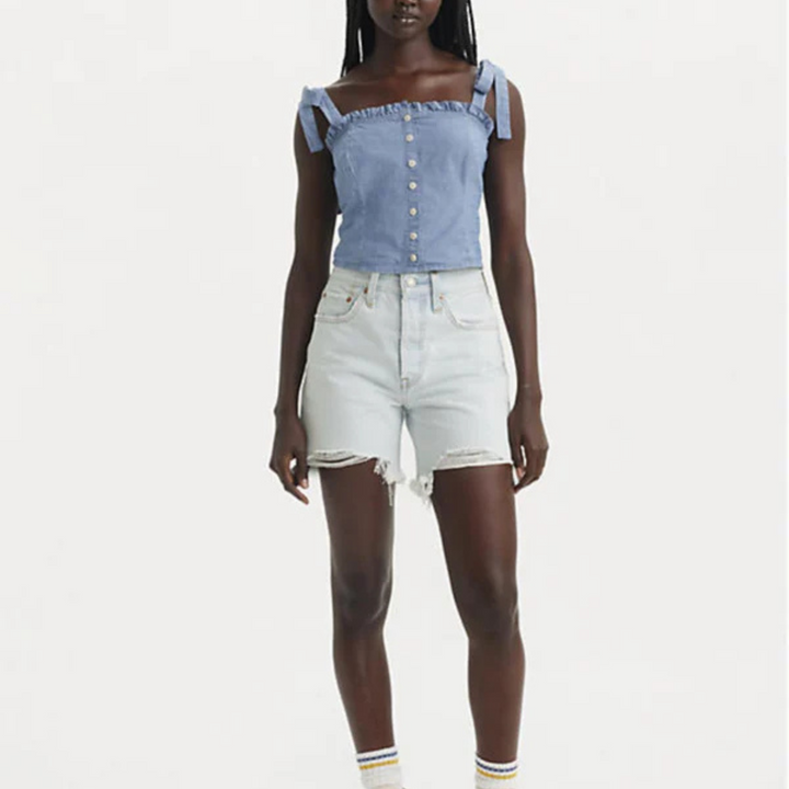 501 Mid Thigh Short in Fade Off