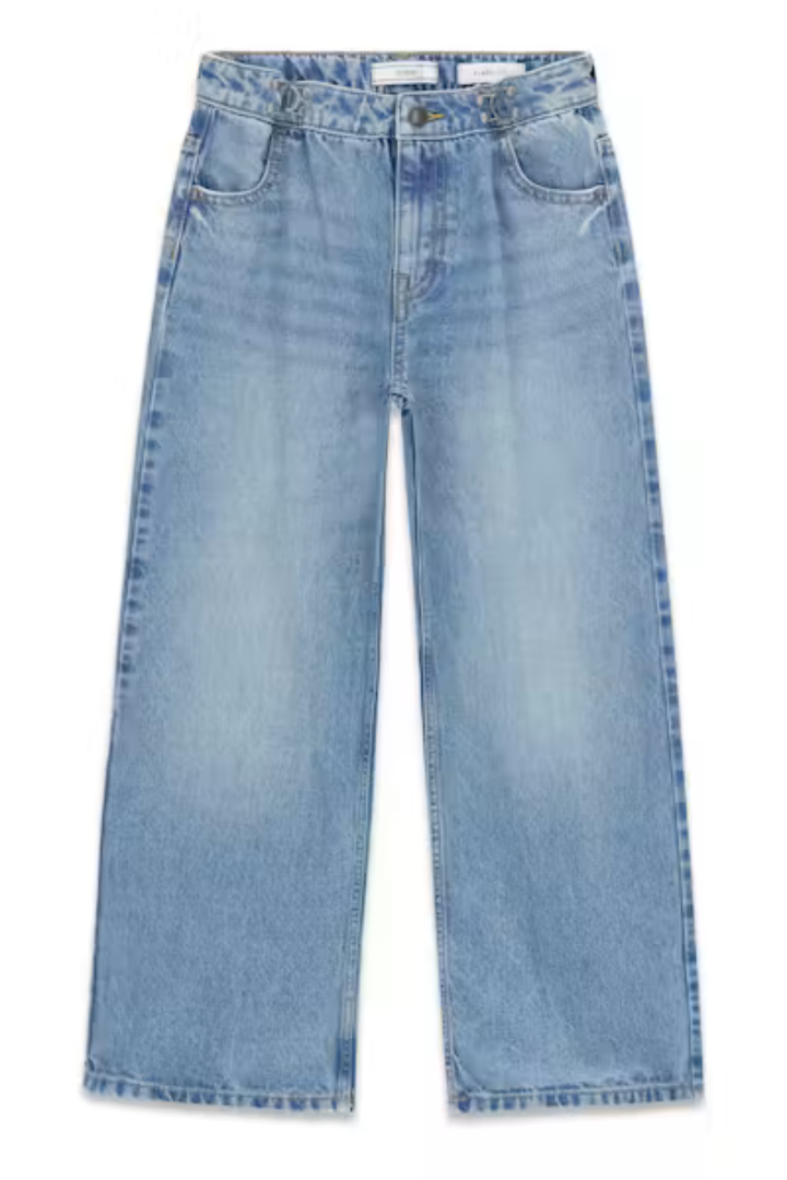 Guess Girls Oversized Denim Blue Wash Jeans