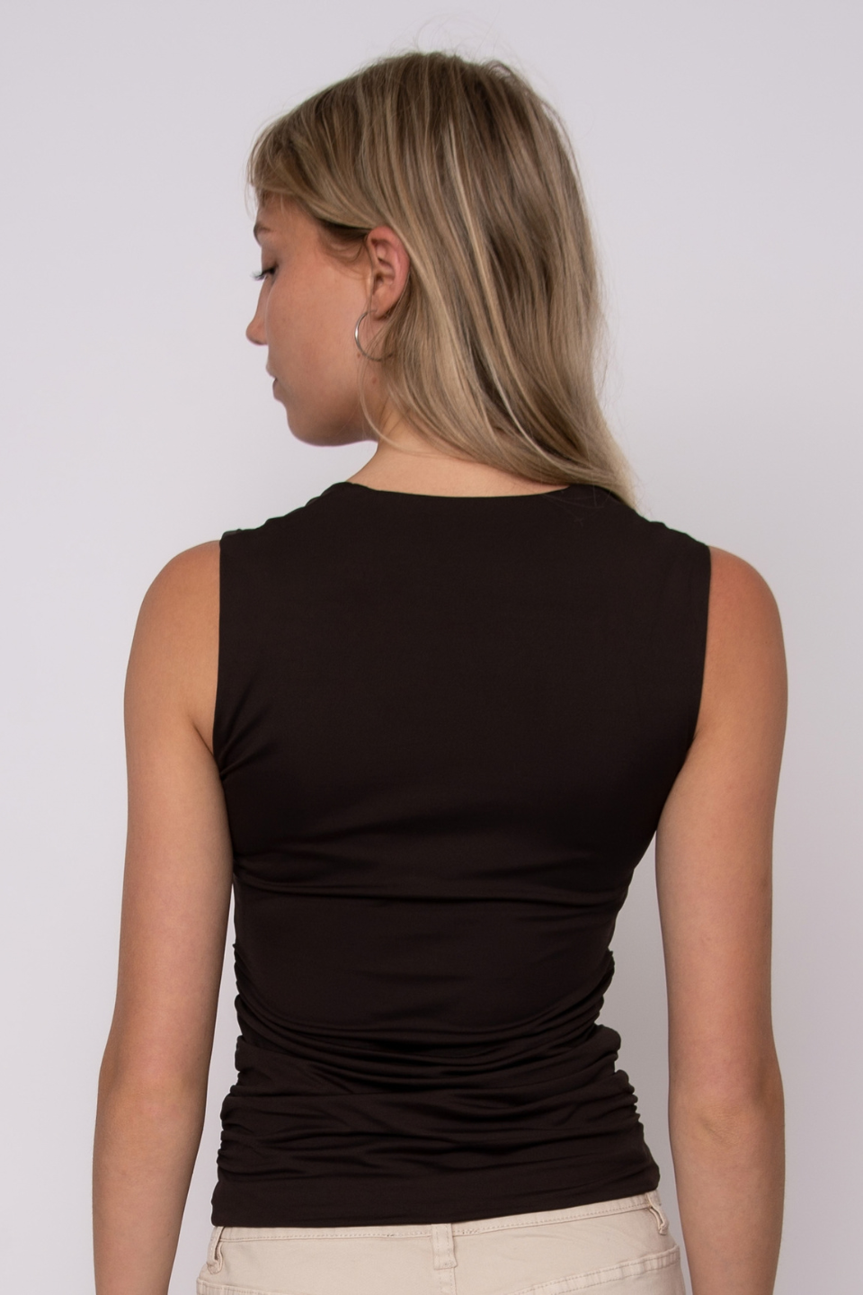 Second Skin by RD Style Davinci Square Neck Ruched Top