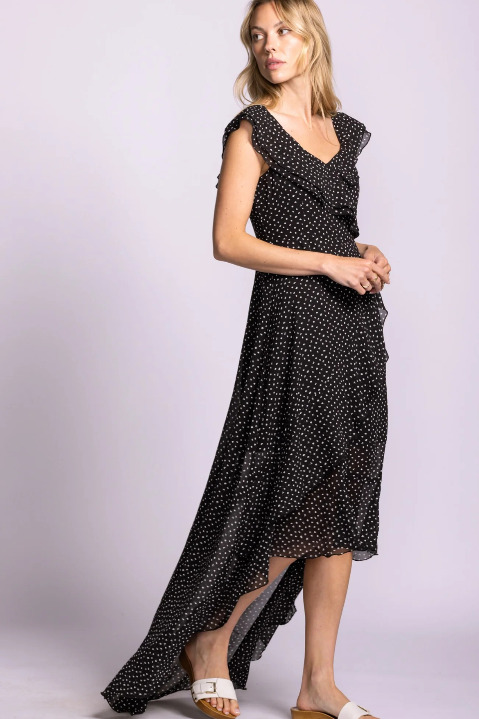Late Esmeralda Dress Black LATE