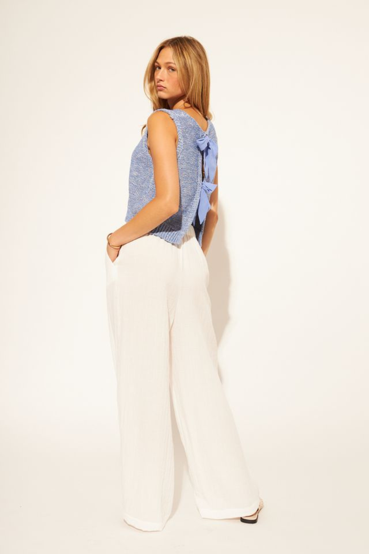 JOHN &amp; JENN Martino Tie Back Top - Hot Peppers Clothing