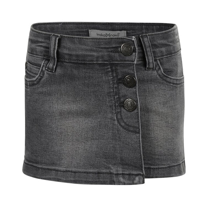 Jean Skort in Grey