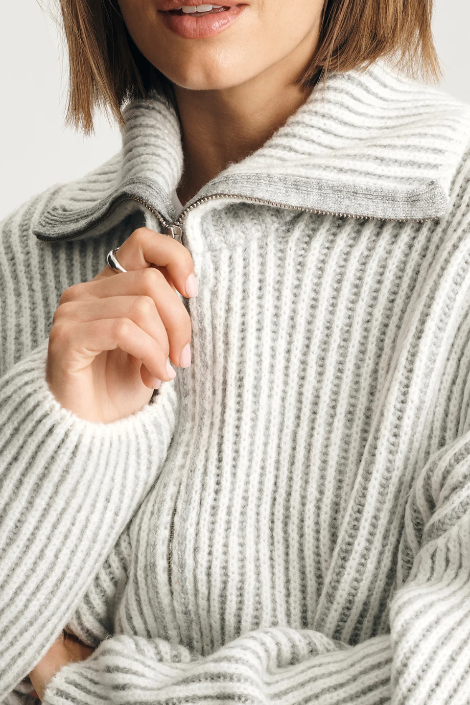 Zip Detail Sweater