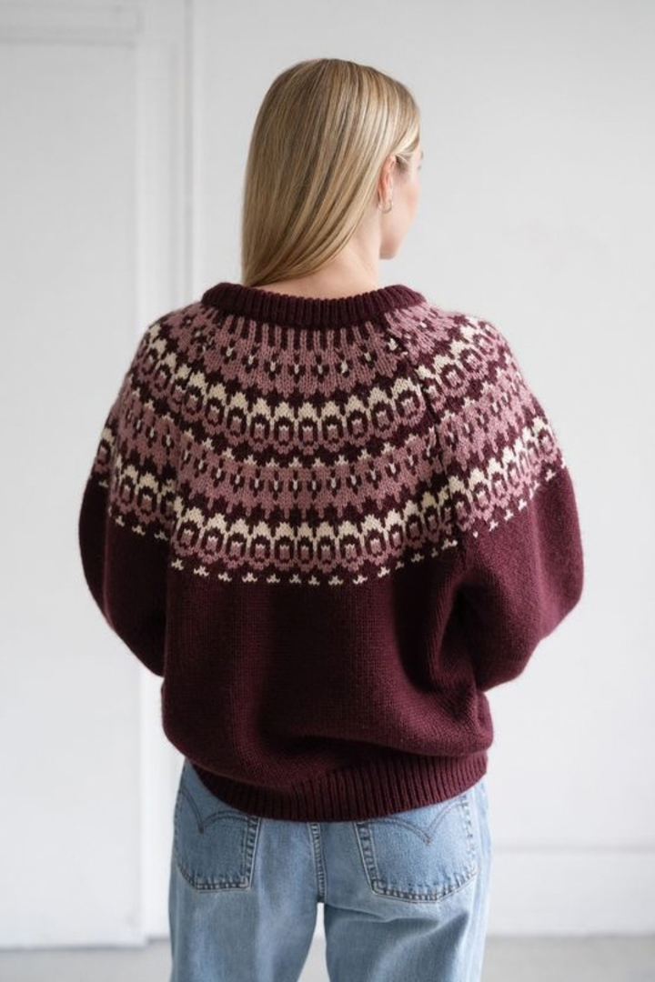 Brunette the Label New Fair Isle Knit Sweater