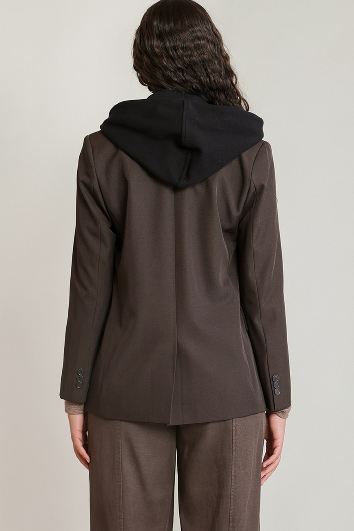 Dex Saxon Detachable Hooded Blazer