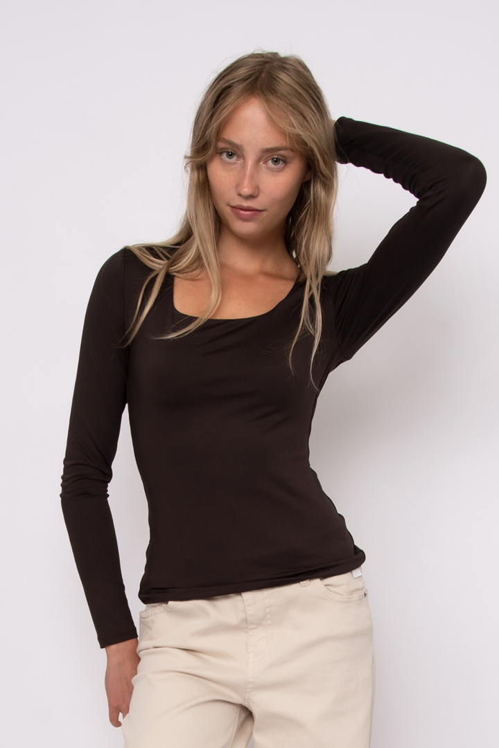 Second Skin by RD Style Mariana 23 Long Sleeve Scoop Neck Top