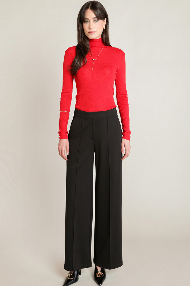 Black Tape Celeste Stretch Wide-Leg Dress Pant