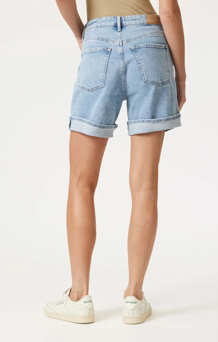 Heidi Long Cuffed Shorts | Light Blue 90's