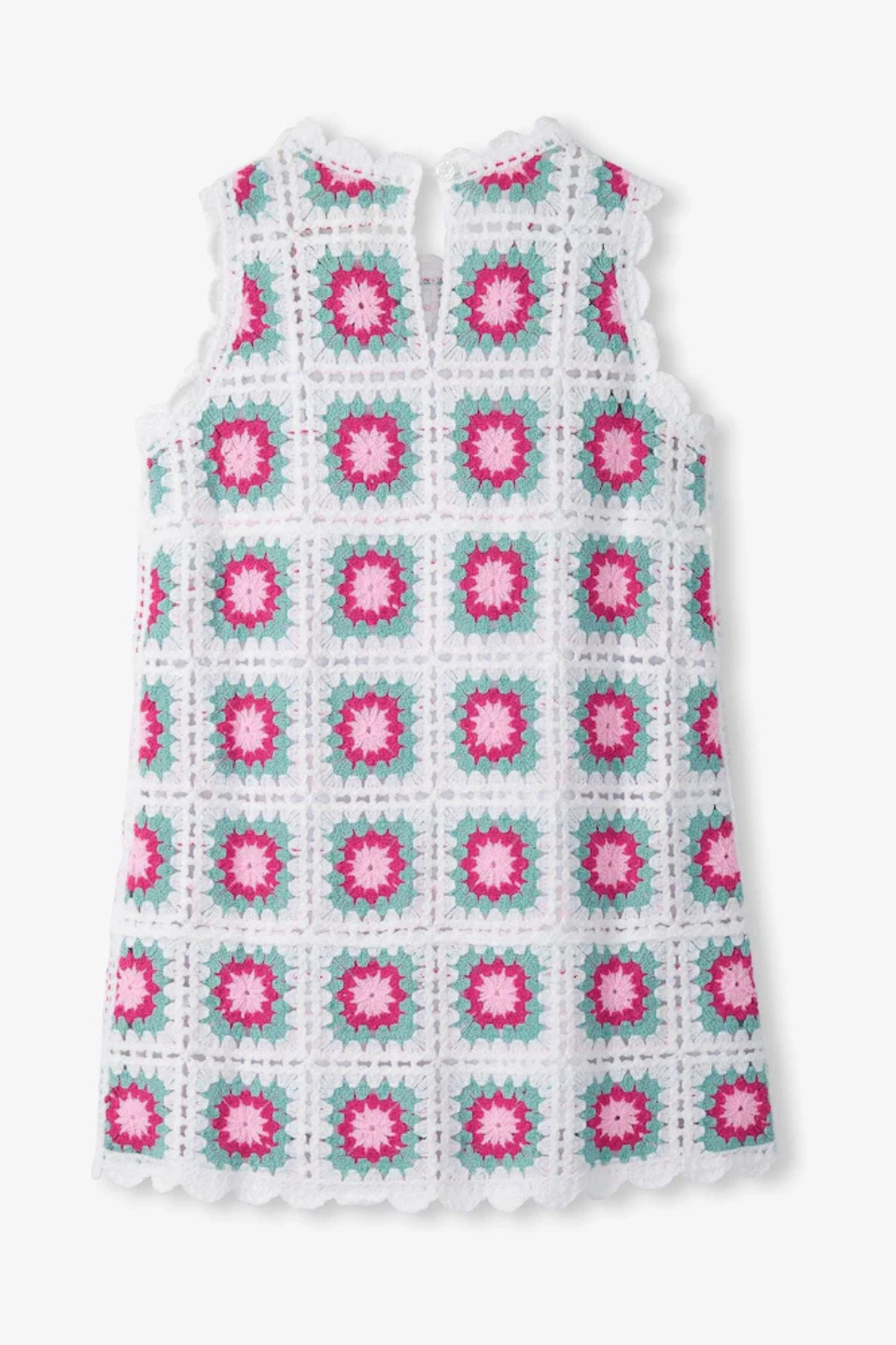 White Radiance Sleeveless Crochet Dress - Hot Peppers Clothing