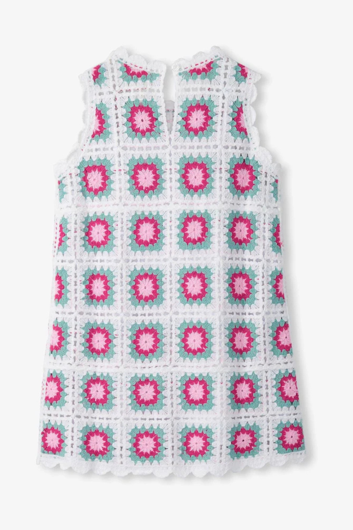 White Radiance Sleeveless Crochet Dress - Hot Peppers Clothing