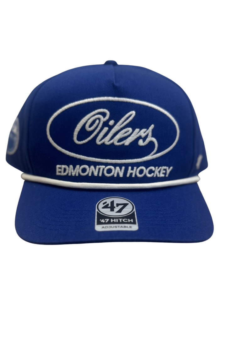 Edmonton Oilers '47 NHL Royal Foundation Rope Hitch Snapback Hat