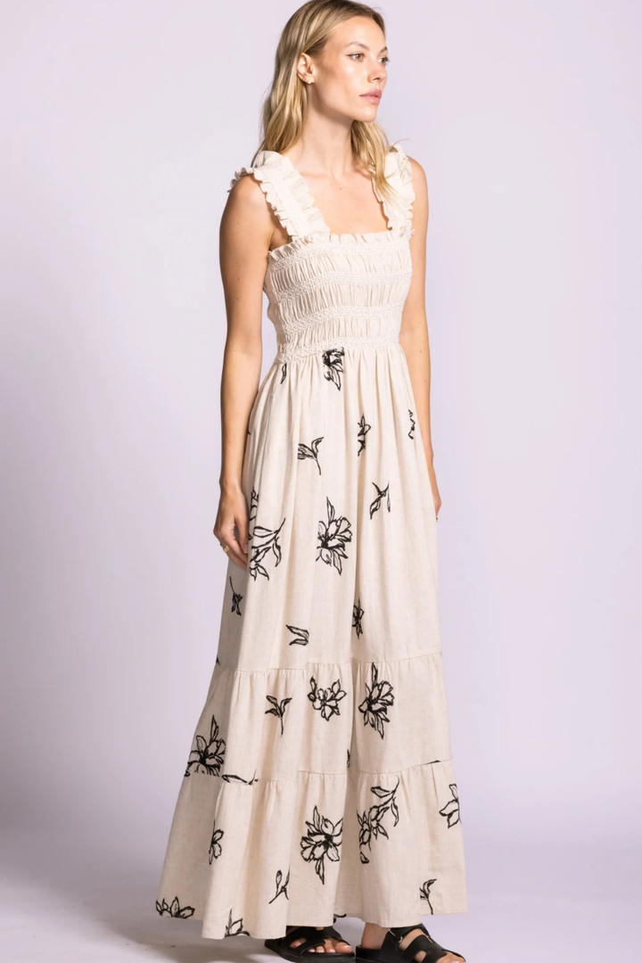 Pink Martini Margate Dress Beige PINK MARTINI
