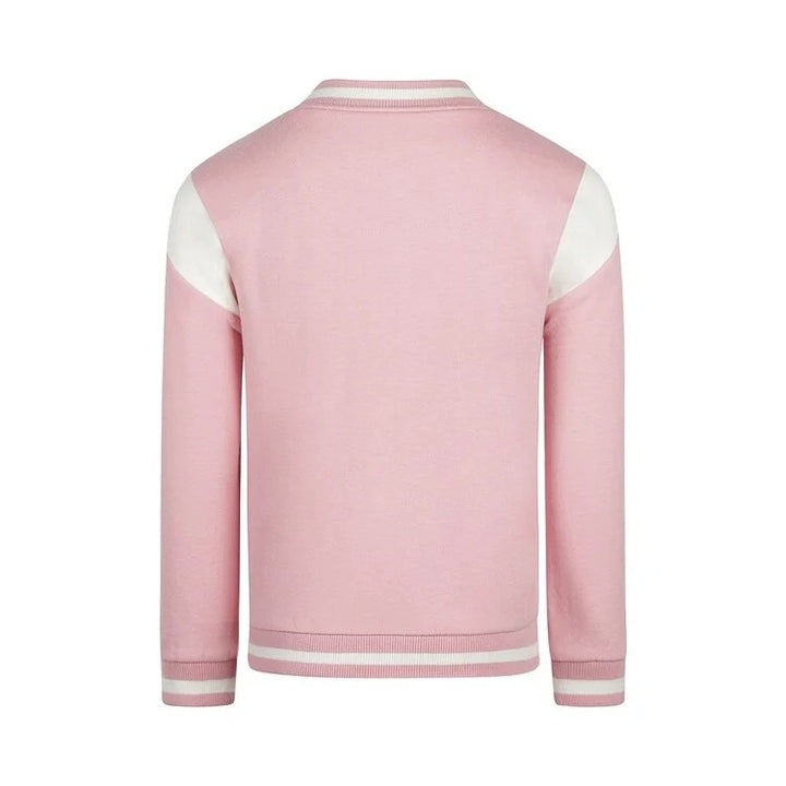 Bomber Varsity Jacket in Pink