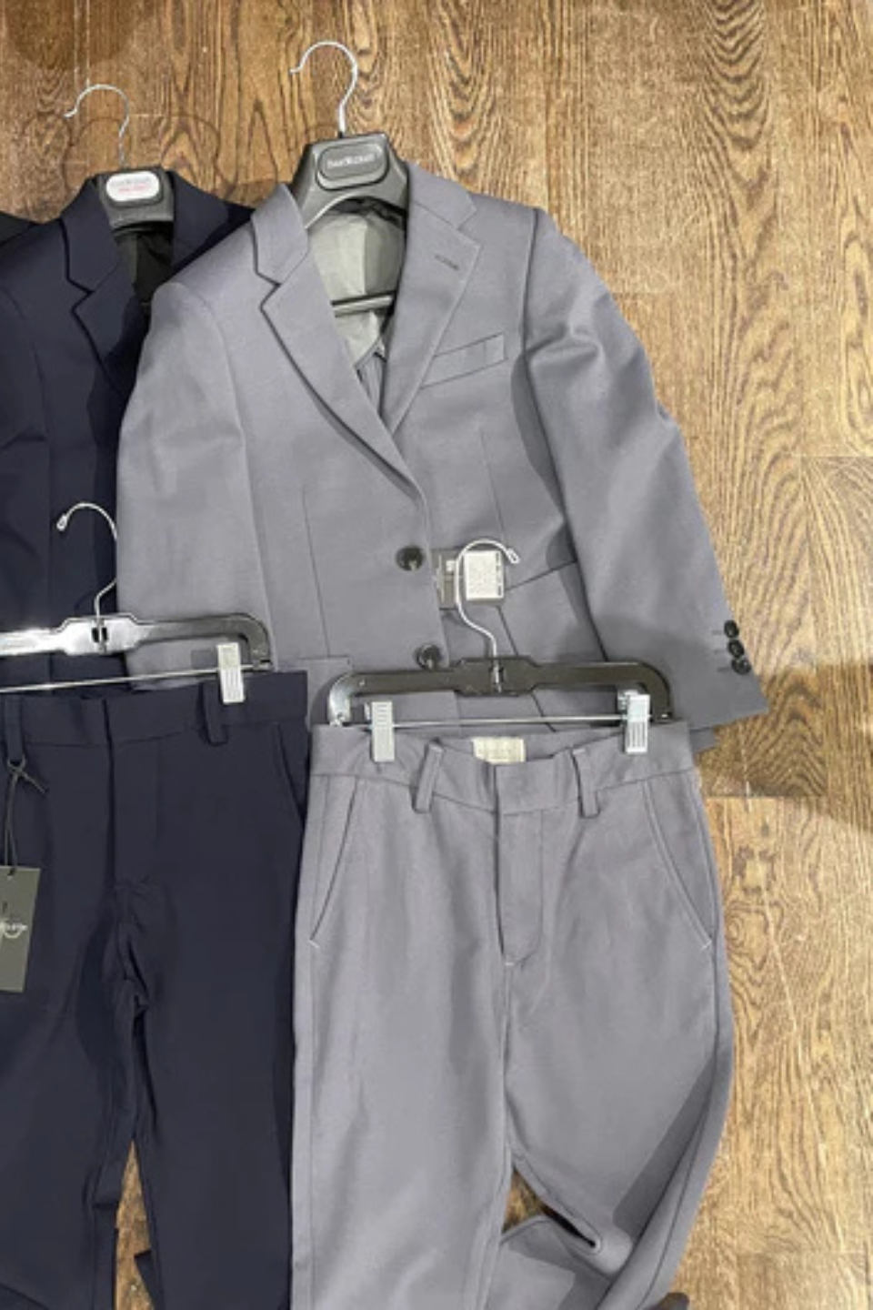 American Exchange Apparel Grey Flex Suit Blazer AMERICAN EXCHANGE