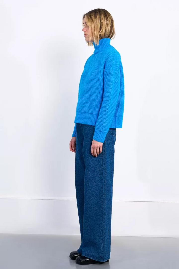 Oversized square knit sweater