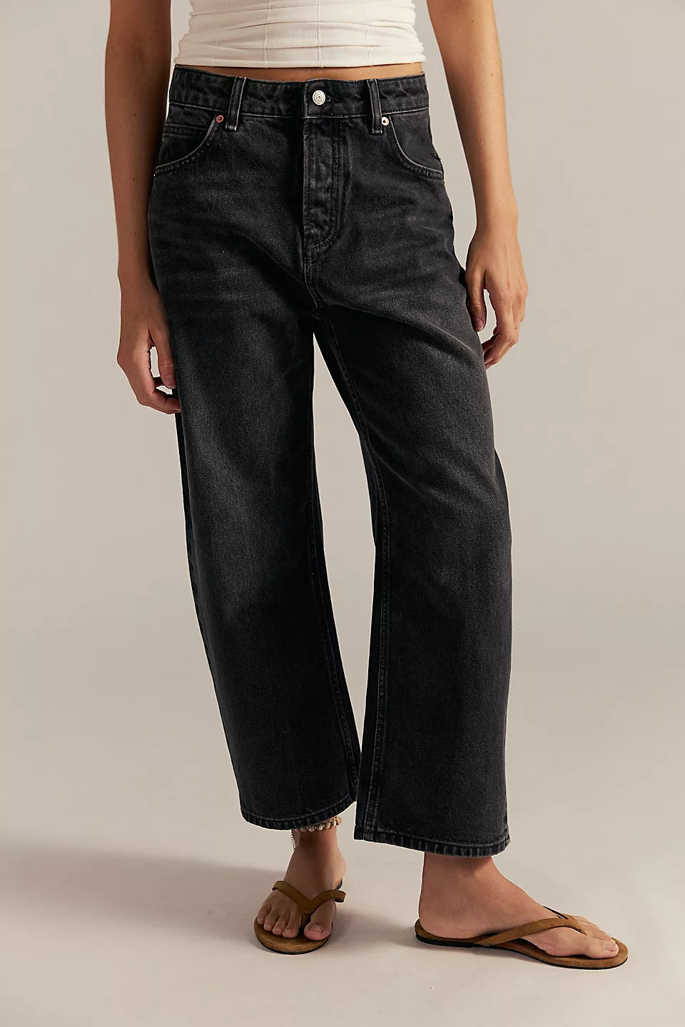 Deep Trance Dropped Boyfriend Jeans