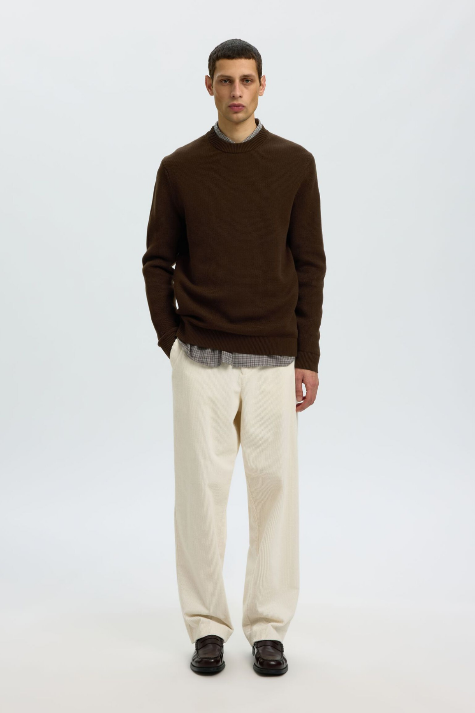 Selected Homme Organic Cotton Crewneck Pullover
