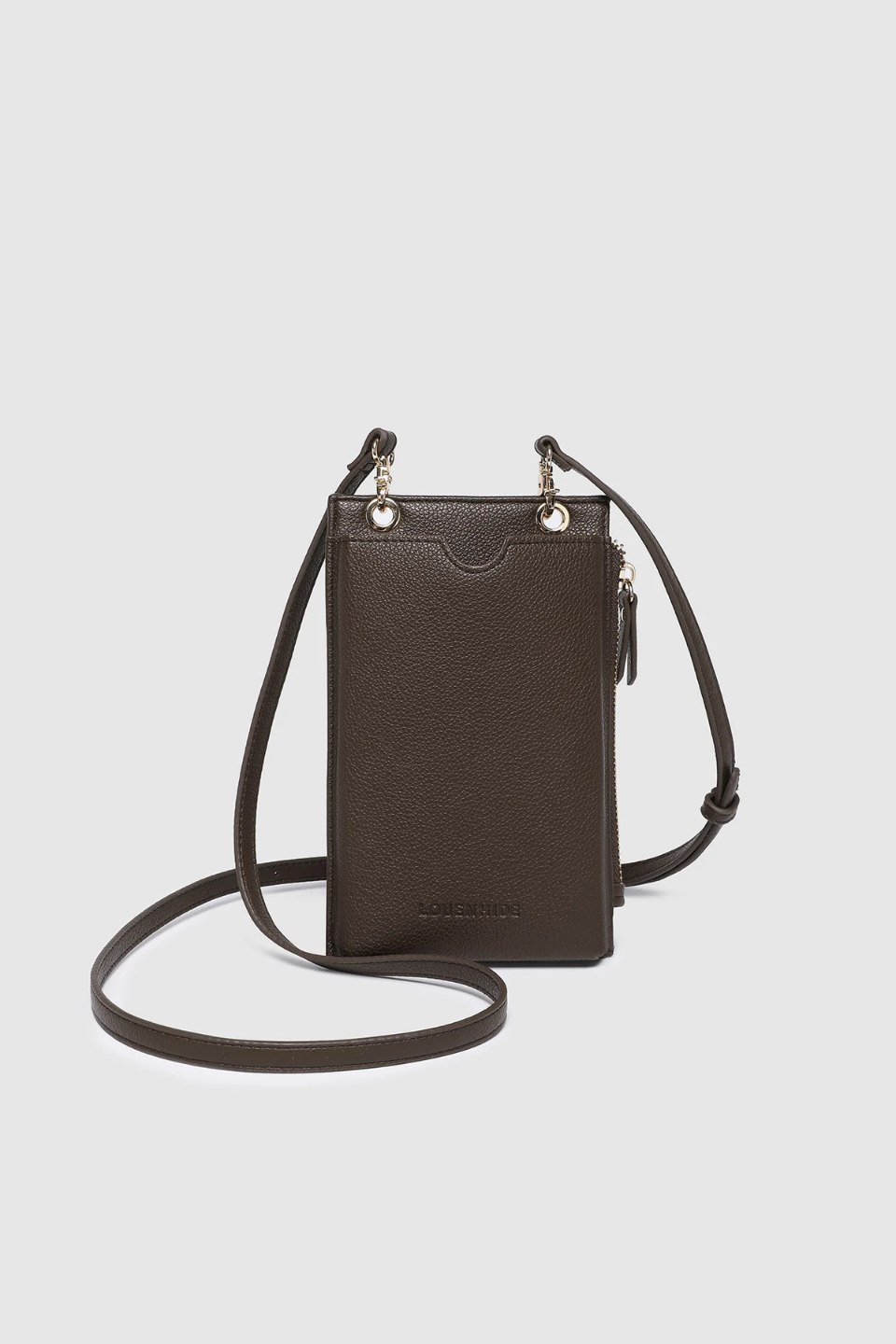 Suki RFID Phone Bag in Chocolate