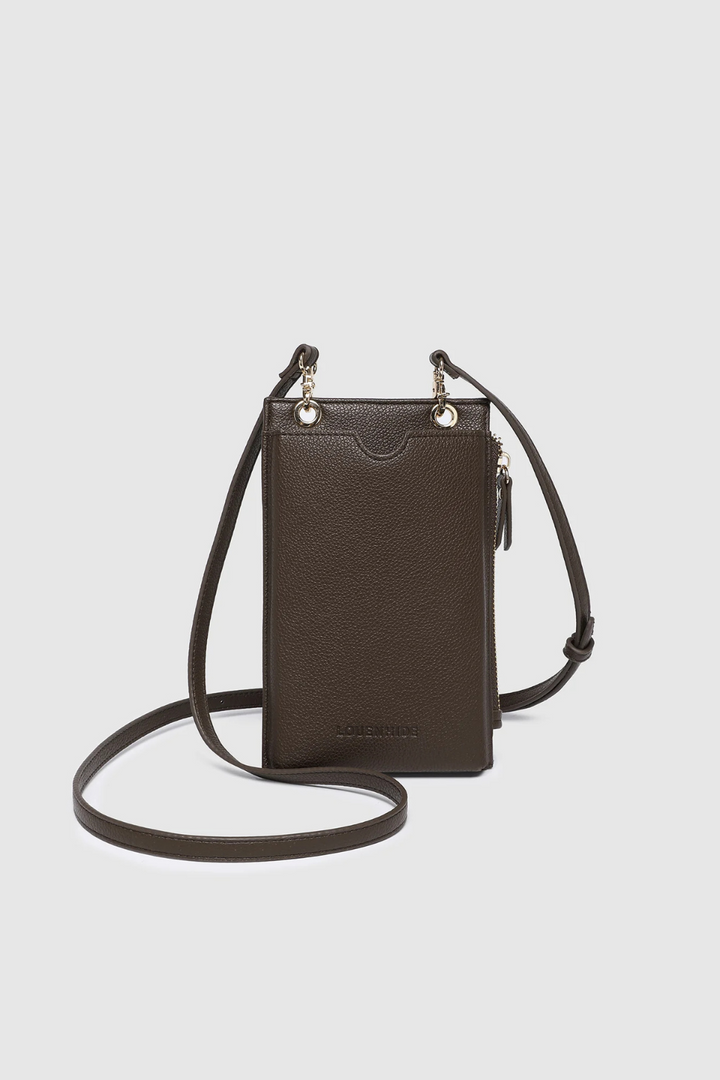 Suki RFID Phone Bag in Chocolate