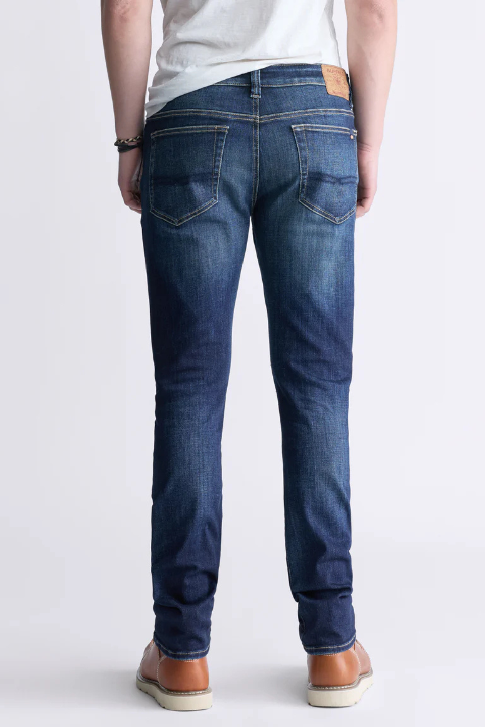 Slim Ash Jeans in Contrast Whiskered Indigo