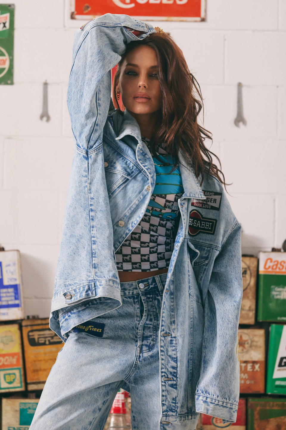 THE MERMAID RACING DENIM JACKET SABBI