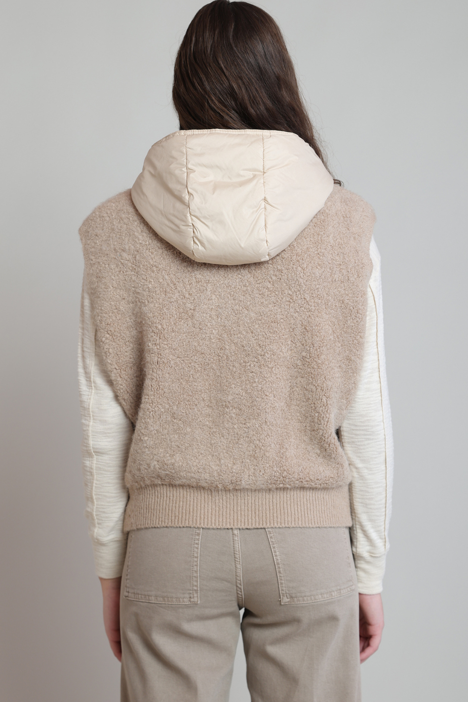 Dex Gia Hooded Boucle Vest