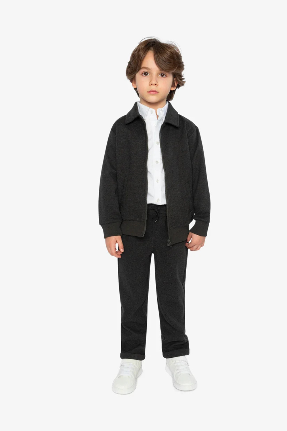 Deux Par Deux Front Zip Jacket