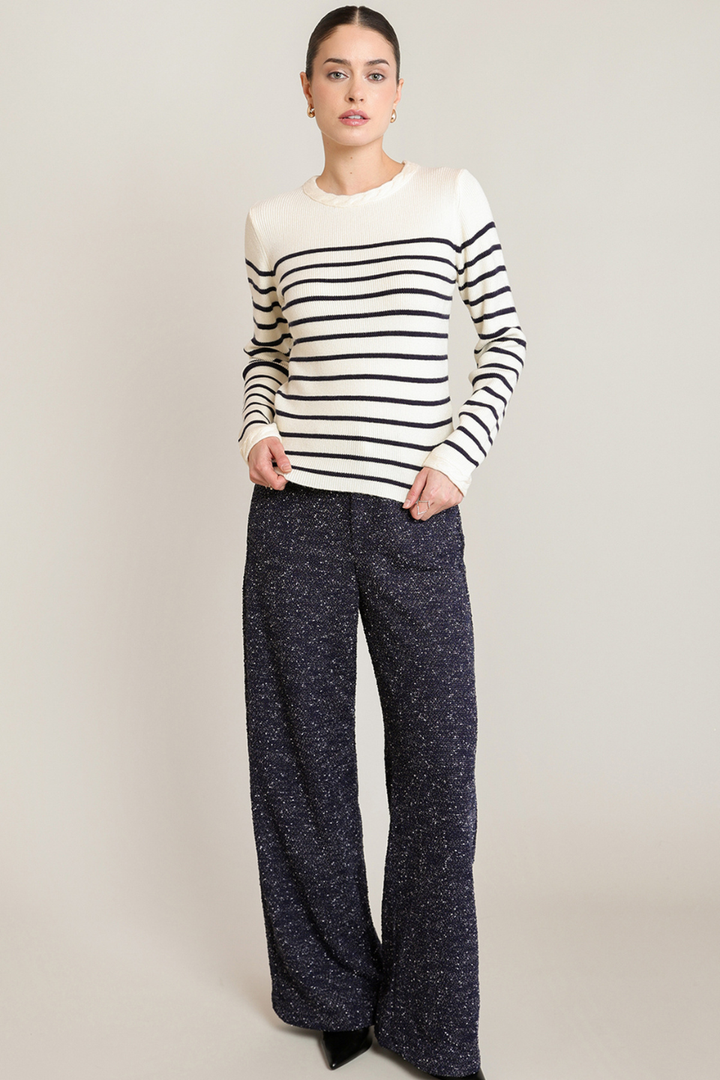 Black Tape Clancy Stripe Sweater Top