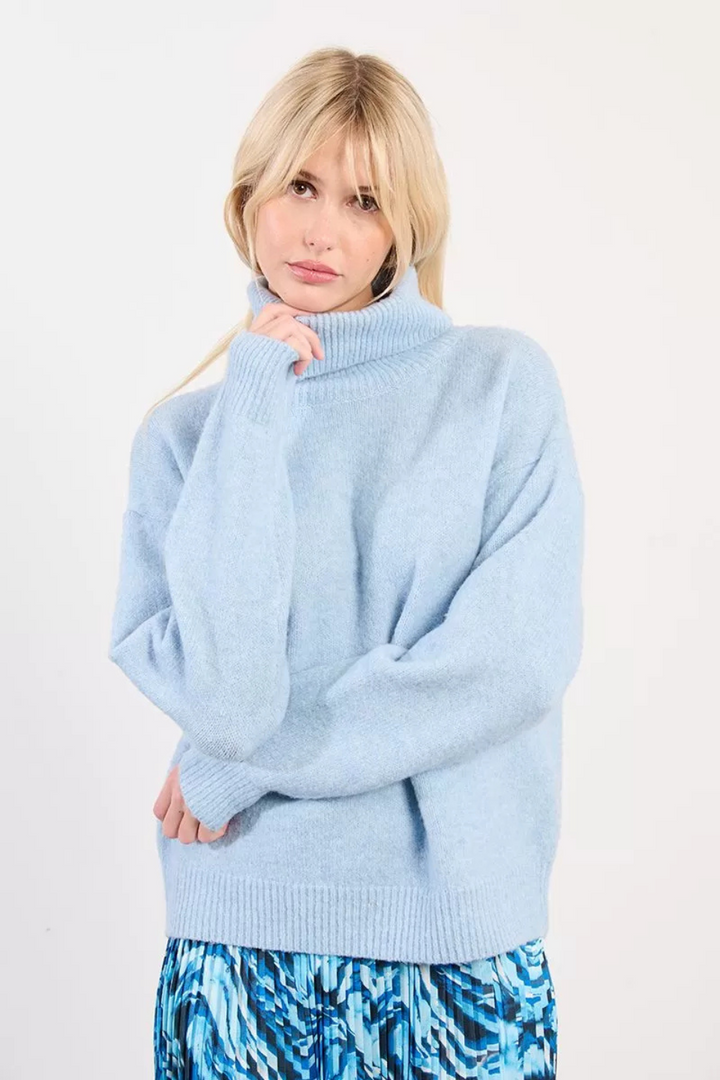 Oversized turtleneck sweater