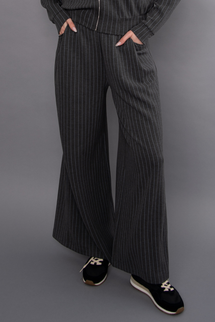 RD Style Caressa Striped Wide-Leg Pant