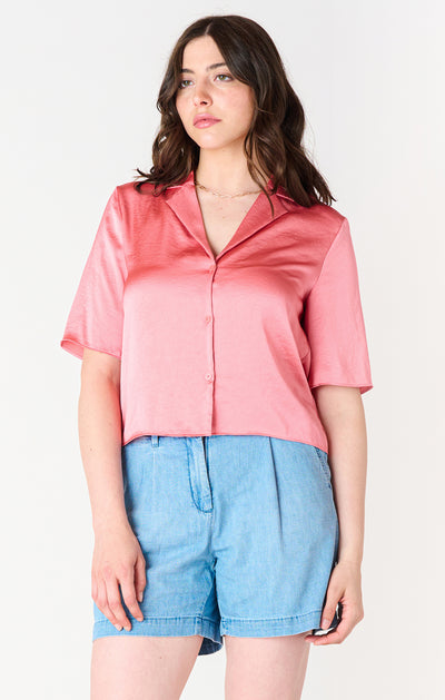 Notch Collar Blouse