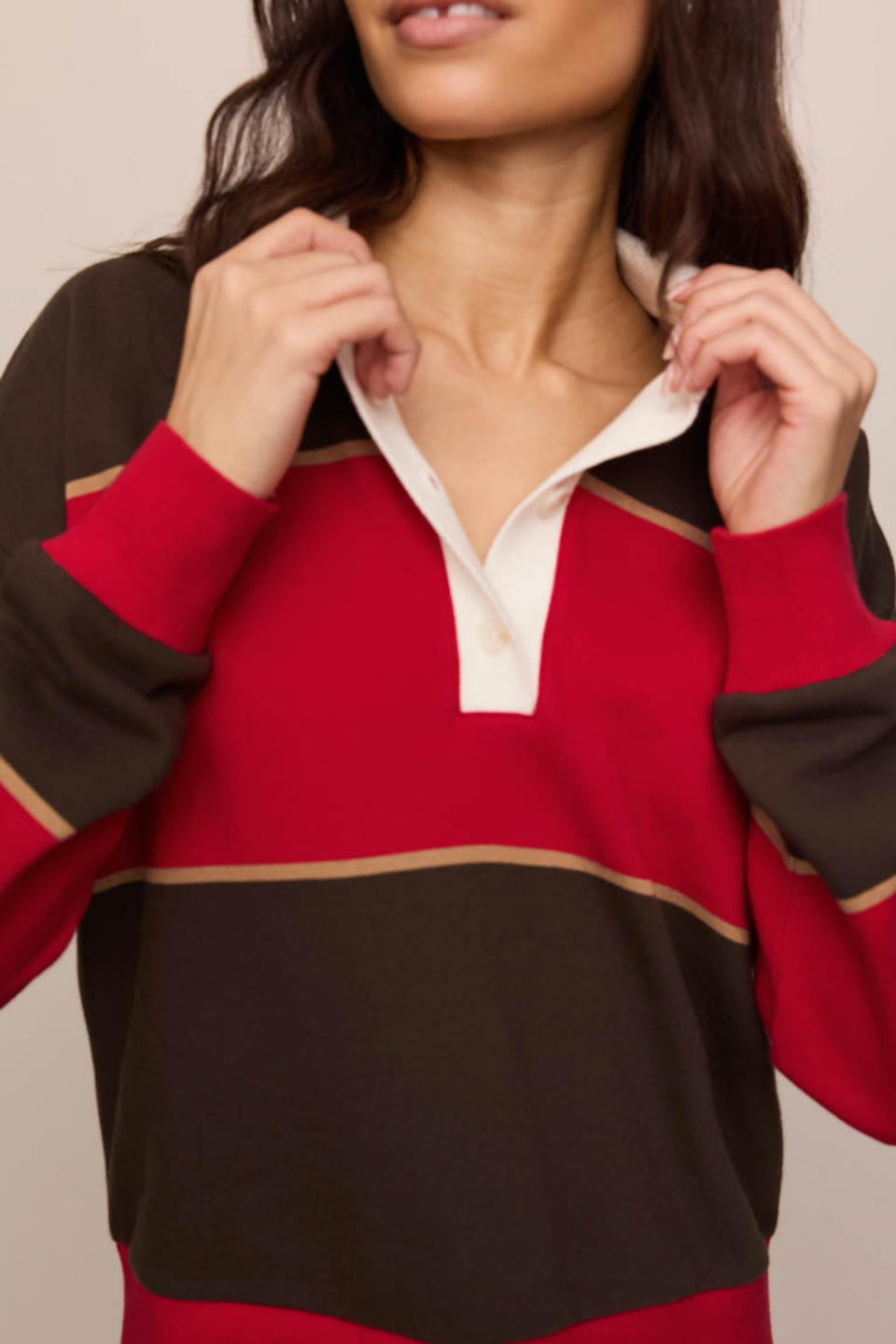 Z Supply Study Break Polo Sweatshirt