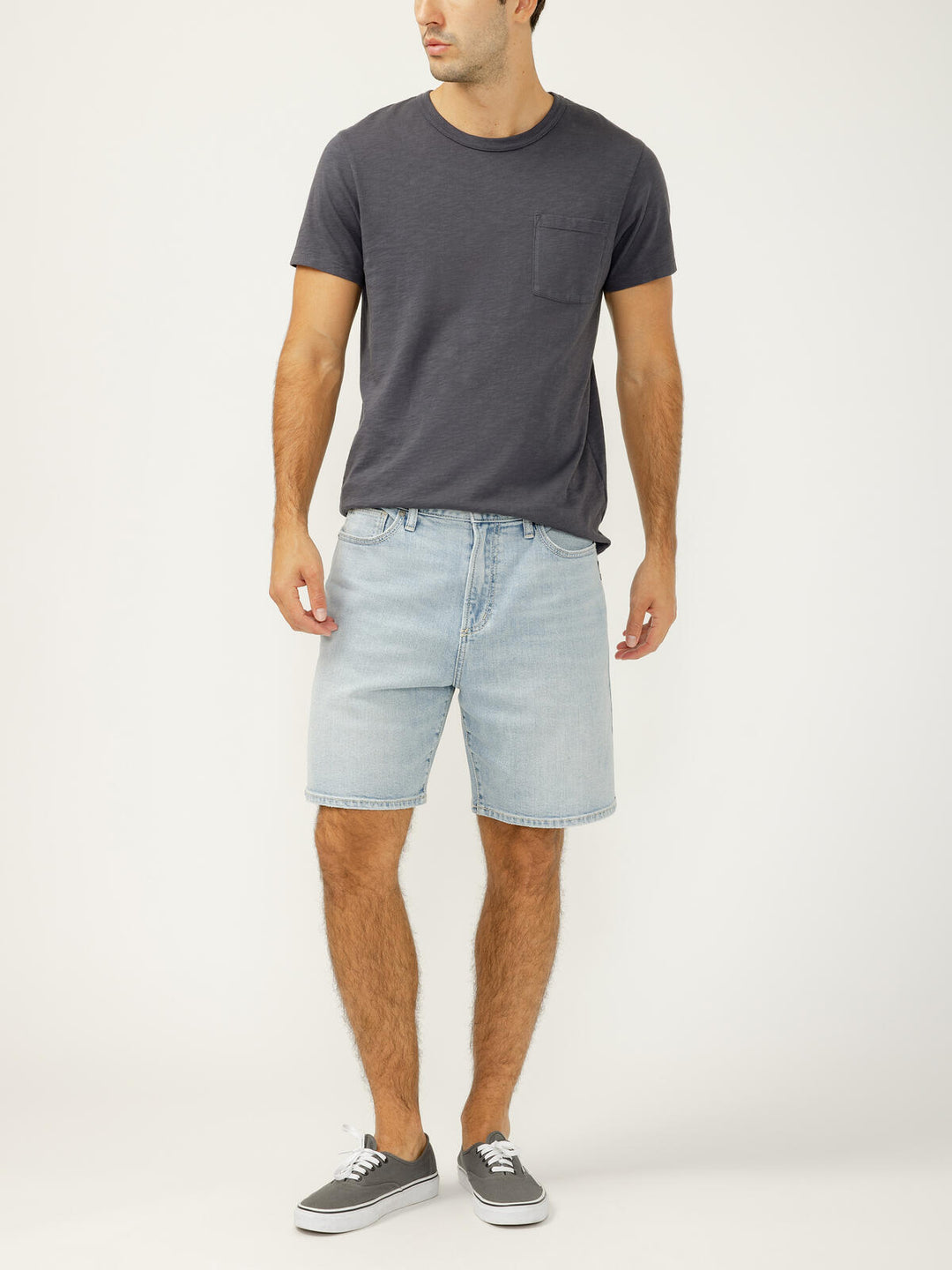 Silver Relaxed Fit Shorts SILVER