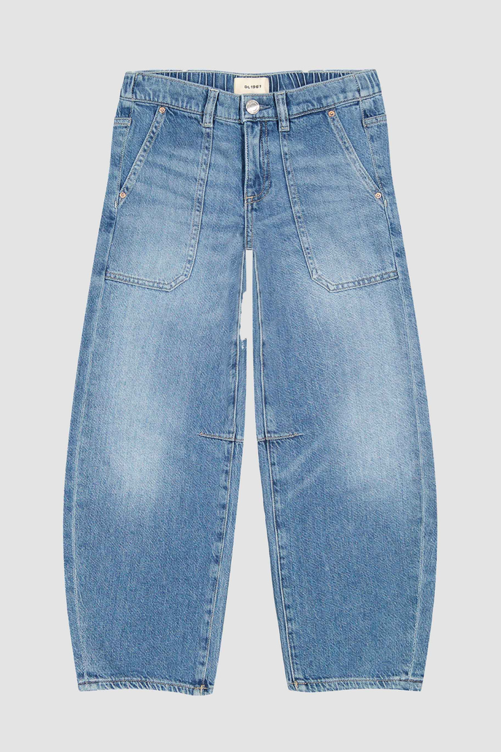 Lilia Barrel Pull-On Jeans