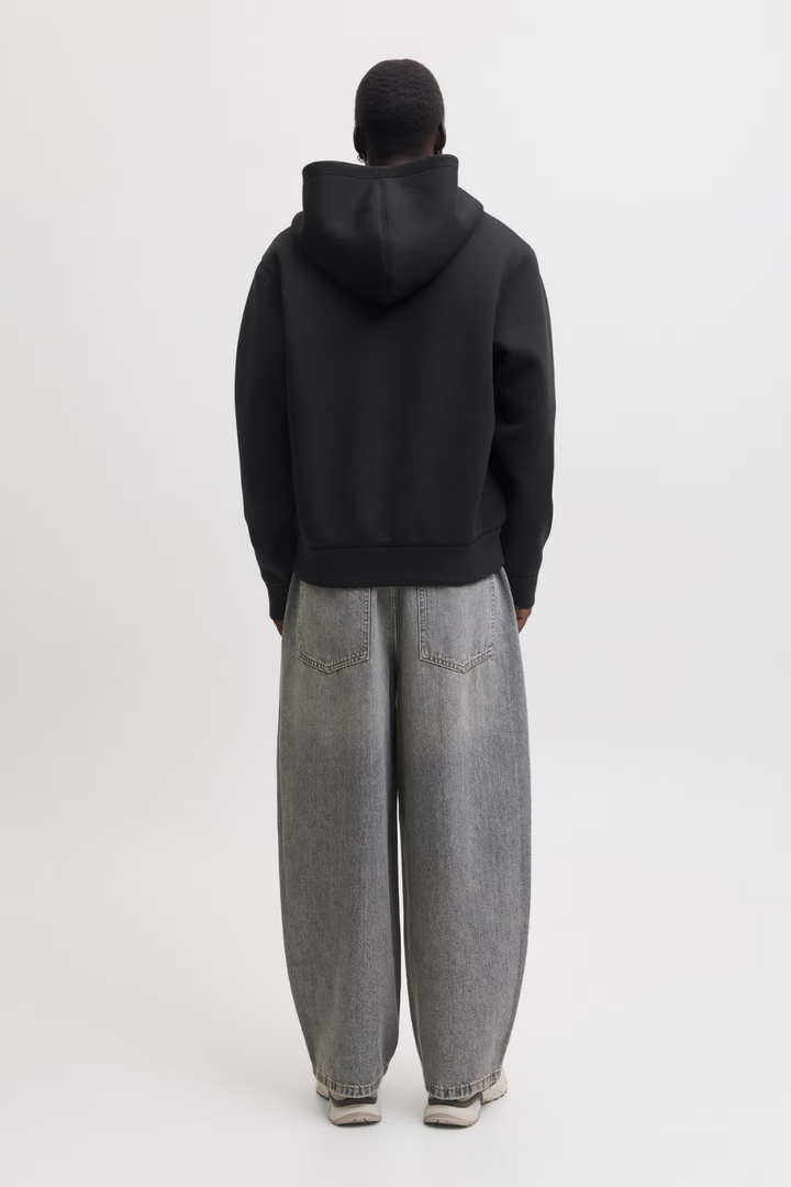 Jack &amp; Jones Loose Fit Scuba Zip Hoodie