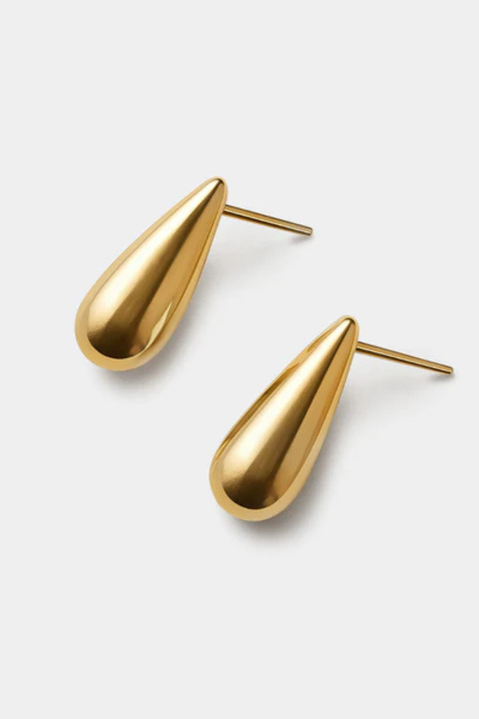 BIZOU Gold-plated stainless steel drop earrings BIZOU