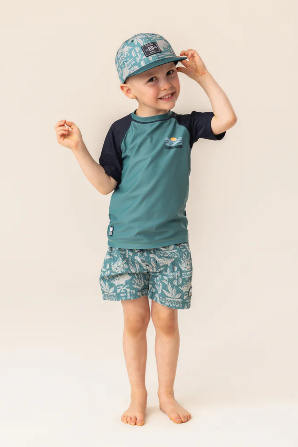 Green UV Swimsuit T-shirt - Hot Peppers Clothing