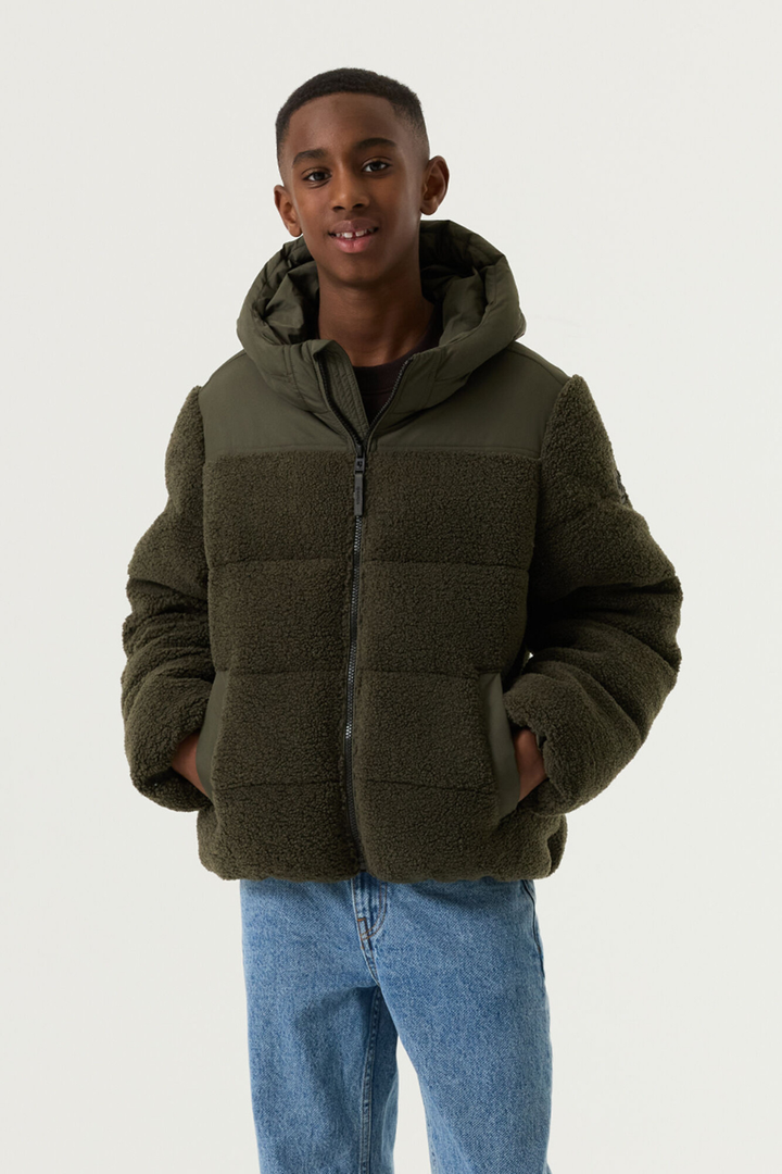 GARCIA Green puffer jacket