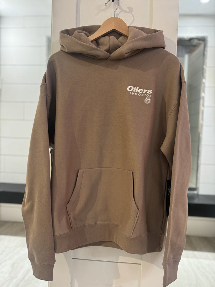 Edmonton Oilers Triple Double Foundation '47 Hoodie in Tan