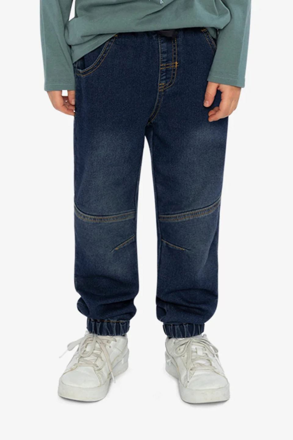 Deux Par Deux French Terry Denim Jogger Pants