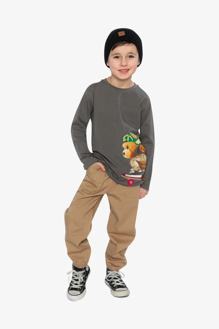 Deux Par Deux Stretch Canvas Jogger Pants