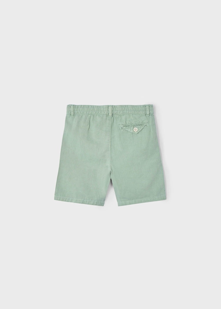 Linen shorts with drawstring