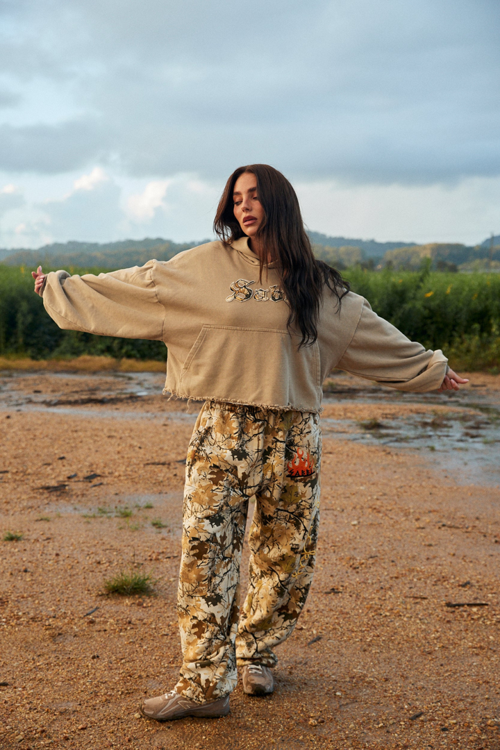 SABBI THE TREES COMPANY CROP HOODIE