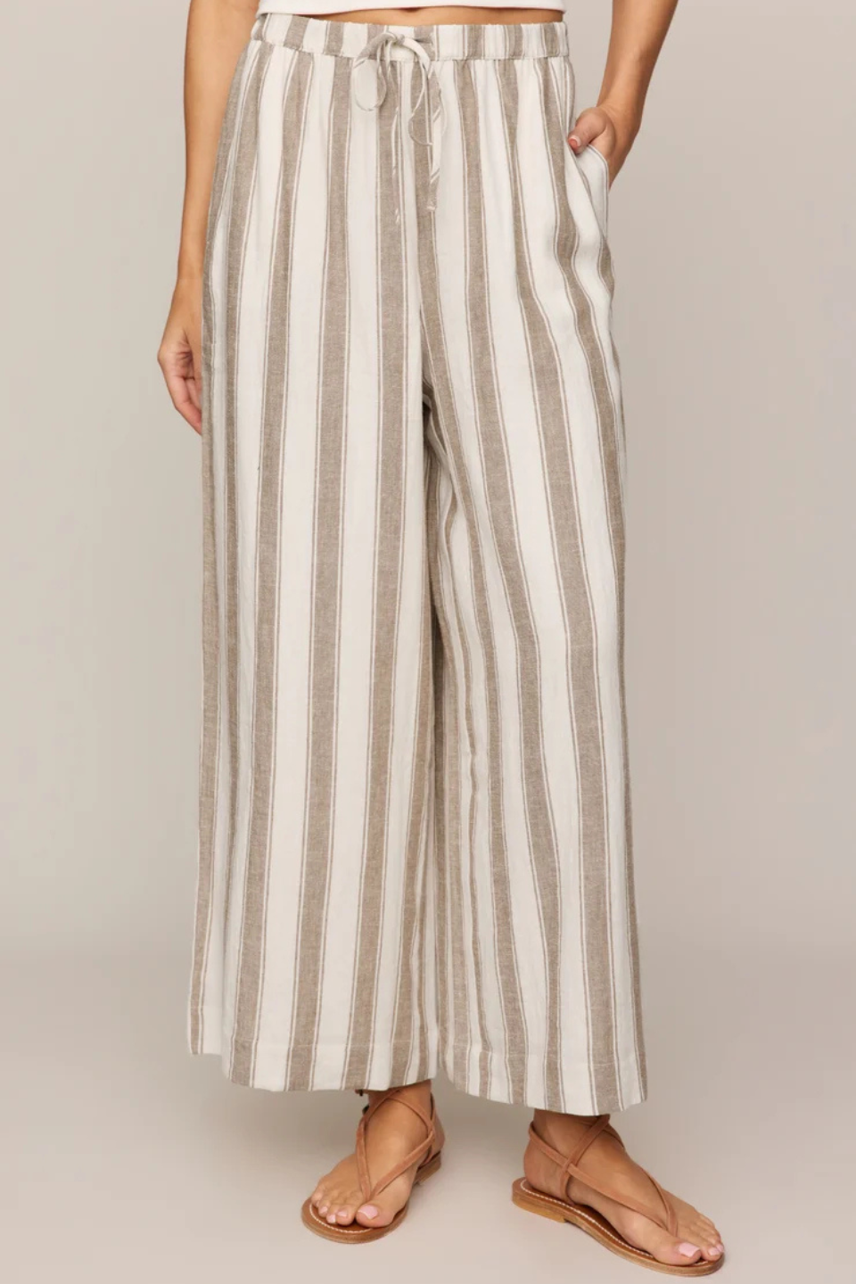 Z Supply The Perfect Linen Striped Pant