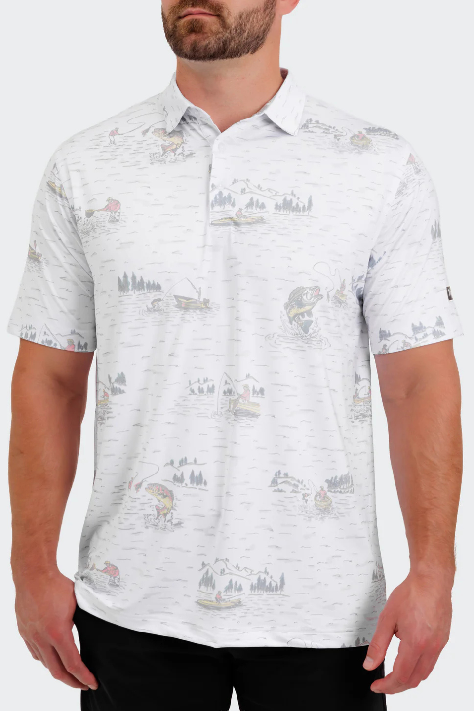 Waggle Tight Lines Men's Polo WAGGLE