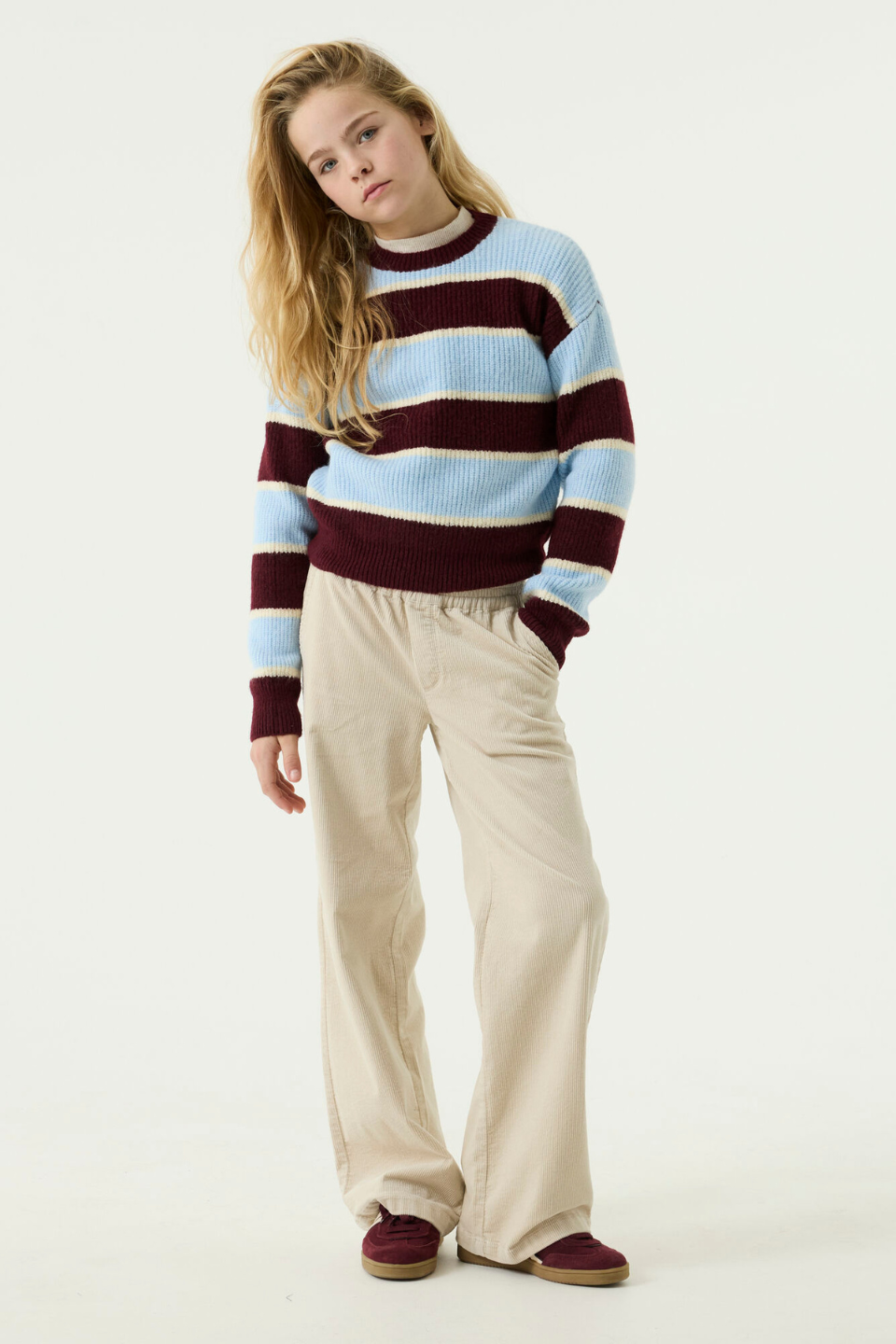 GARCIA Striped Knit Sweater