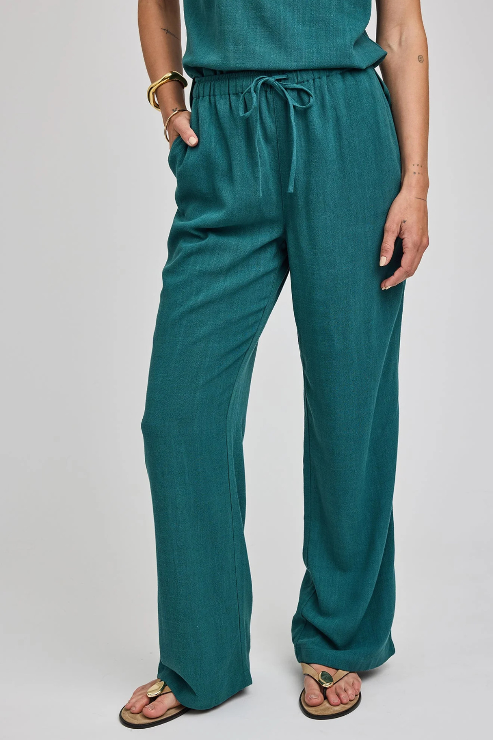 Finley Linen Pant - Hot Peppers Clothing