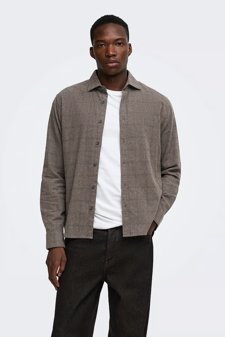 Only &amp; Sons Salon Slim Fit Check Dress Shirt
