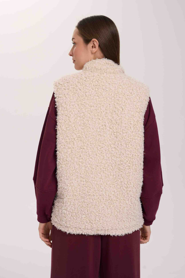 24Colours Ingrid Bouclé Zip Vest